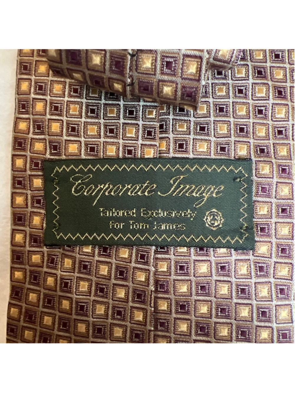 Silk tie corporate image